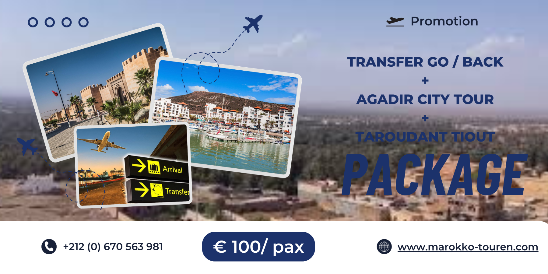 Exklusives Reisepaket in Agadir: Transfers, Stadtführung & Tagesausflug nach Taroudant und Tiout